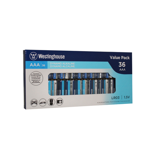 Westinghouse AAA Dynamo Alkaline 36 Pack Box