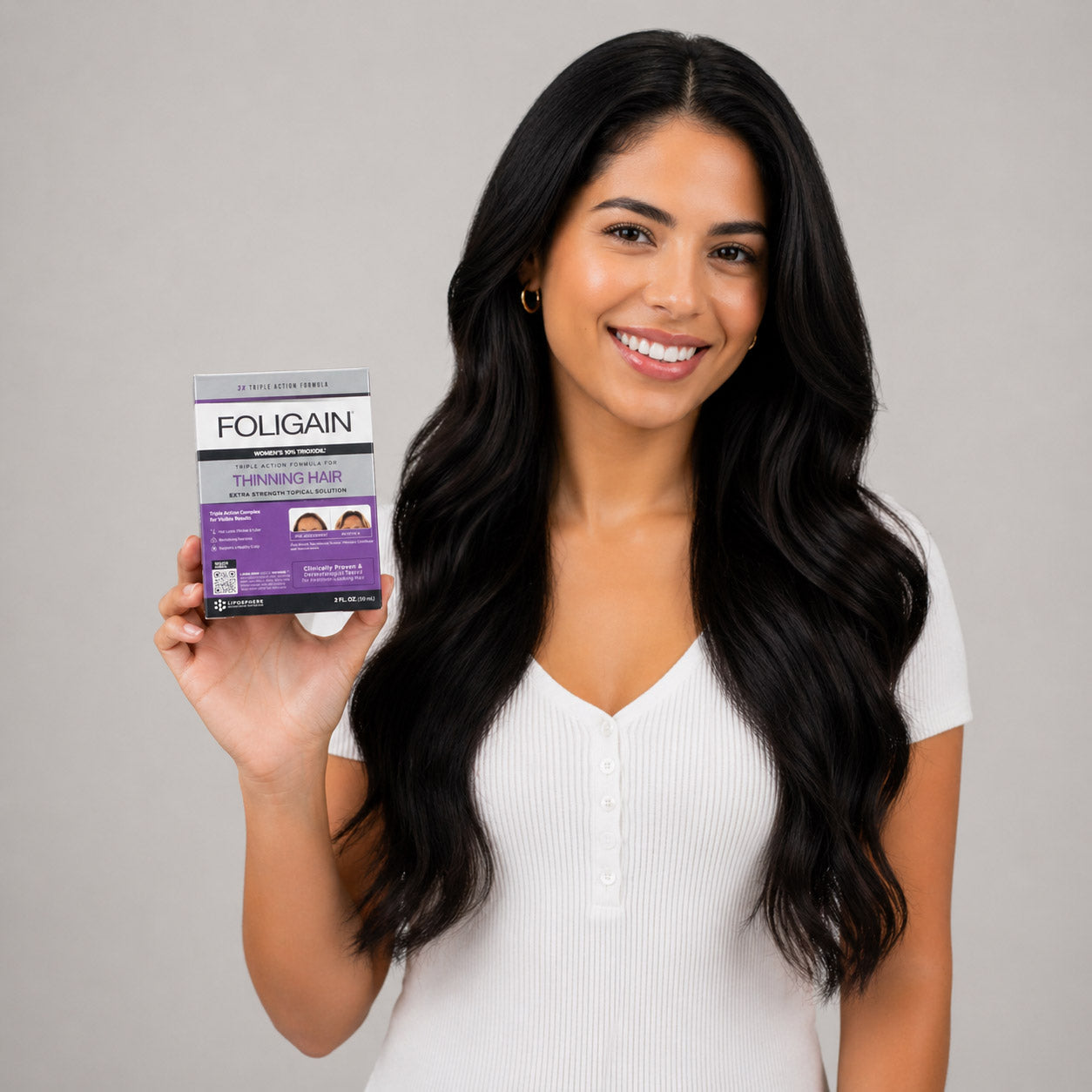 FOLIGAIN® Triple Action Complete Formula For Thinning Hair For Women with 10% TRIOXIDIL®