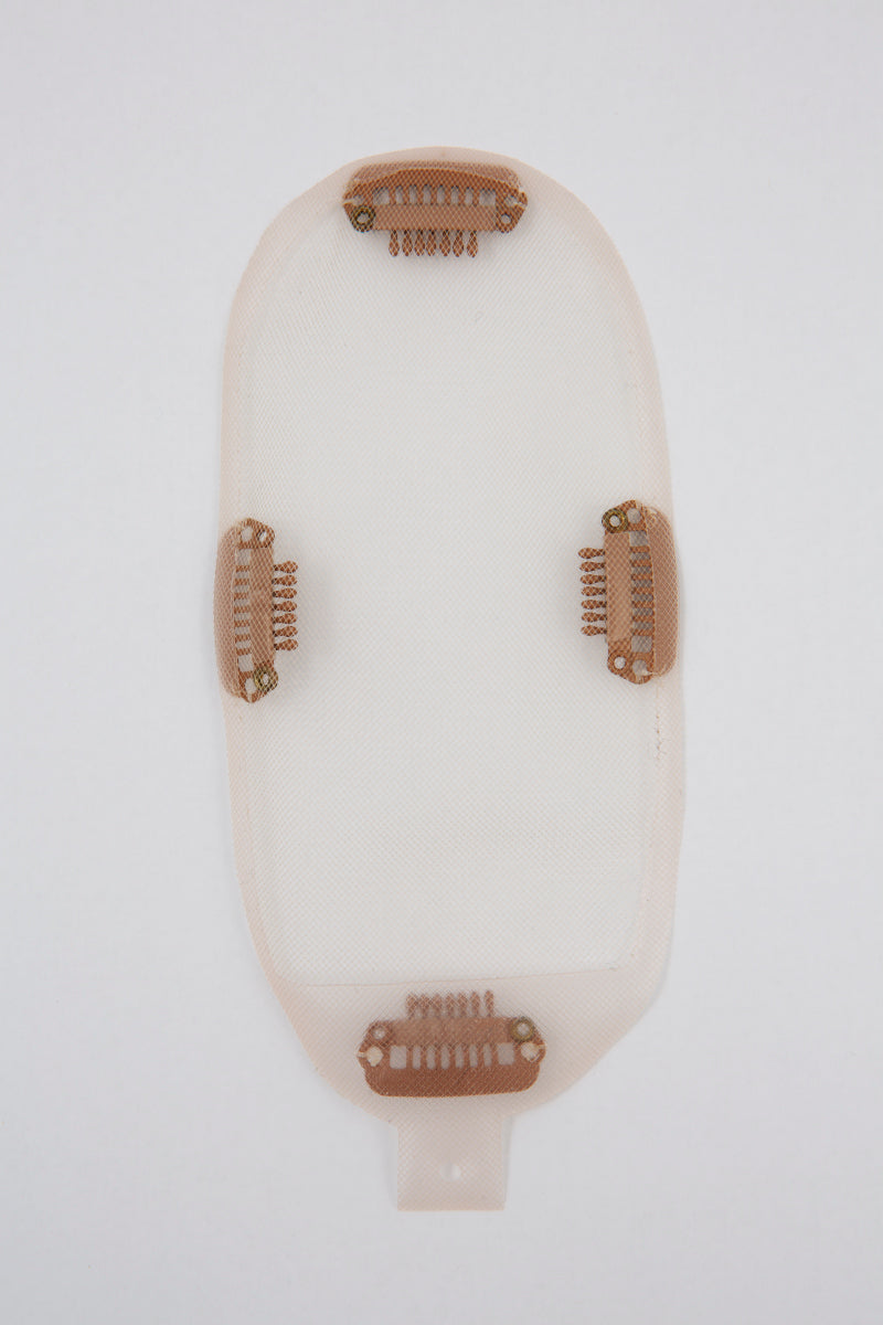 Clio 14 S | Hand-Tied Synthetic Hair Topper (Heat-Friendly)