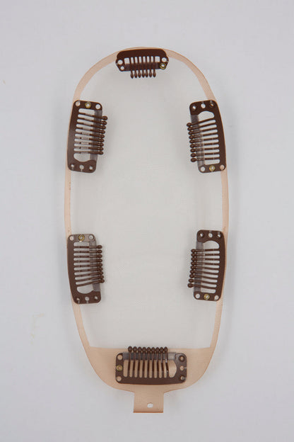 Clio 18 M | Hand-Tied Synthetic Hair Topper (Heat-Friendly)