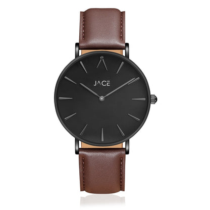 "COPENHAGEN" MEN`S LEATHER BAND WATCH