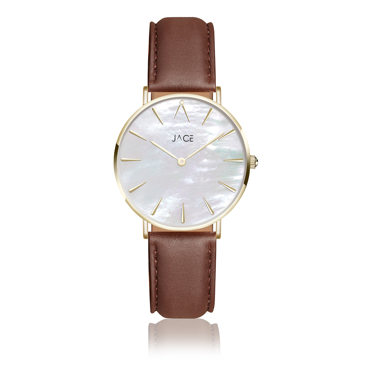 "SEYCHELLES" WOMEN`S LEATHER BAND WATCH