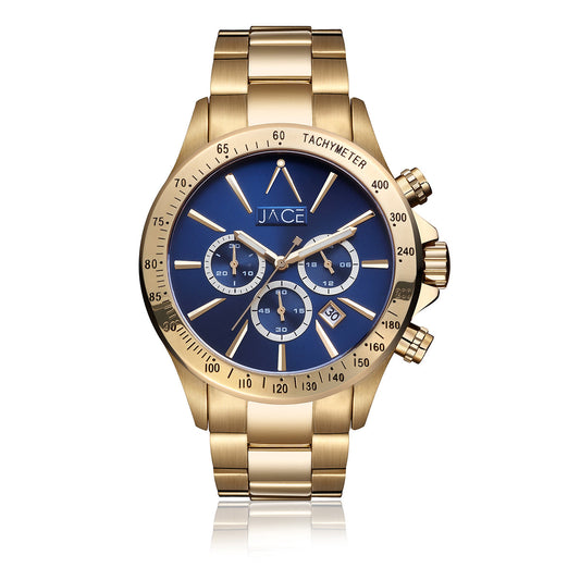 "KILIMANJARO" MEN`S CHRONOGRAPH METAL BAND WATCH