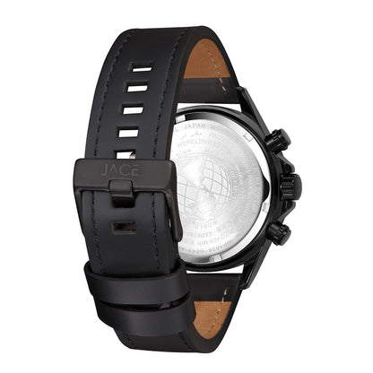 "FREEPORT" MEN`S LEATHER BAND CHRONOGRAPH WATCH