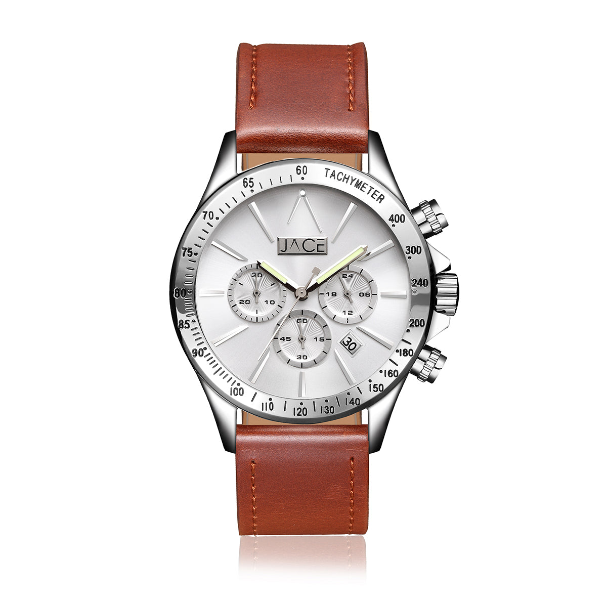 "KATHMANDU" MEN`S LEATHER BAND CHRONOGRAPH WATCH