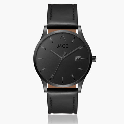 "ROME" MEN`S LEATHER BAND WATCH