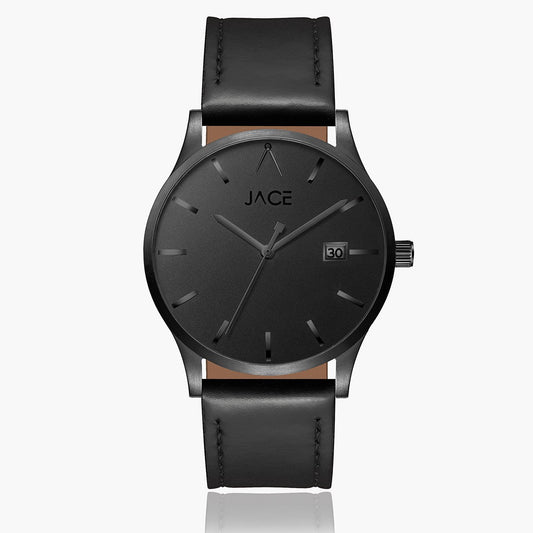 "ROME" MEN`S LEATHER BAND WATCH