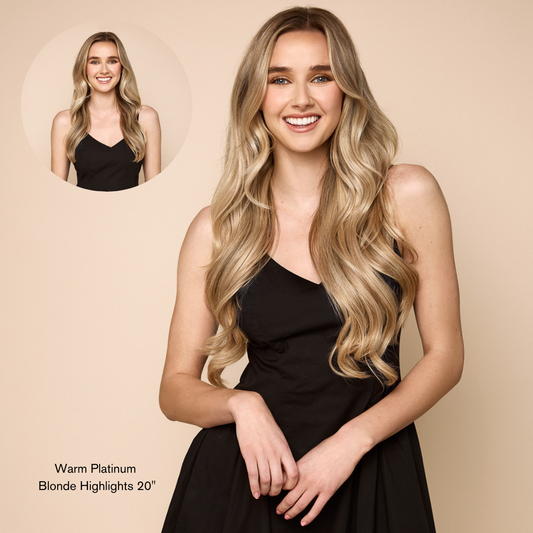 Warm Platinum Blonde Highlights (P18/613) 22" 220g