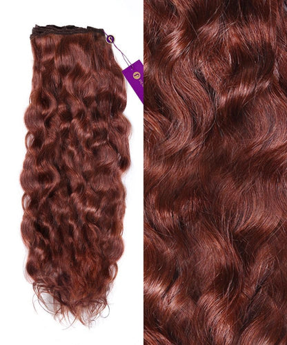 Wavy Colored Hair Machine Weft