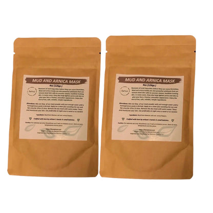 Mascarilla facial de barro y árnica (paquete de 2)
