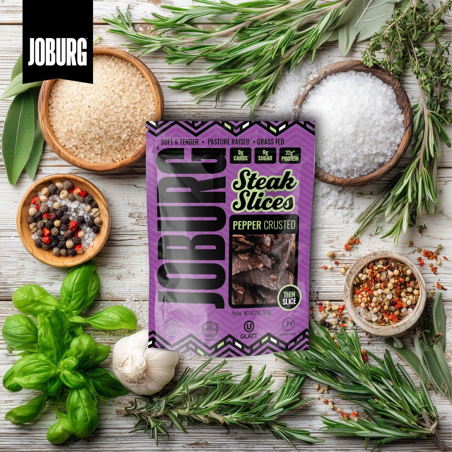 Pepper Crusted Steak Slices