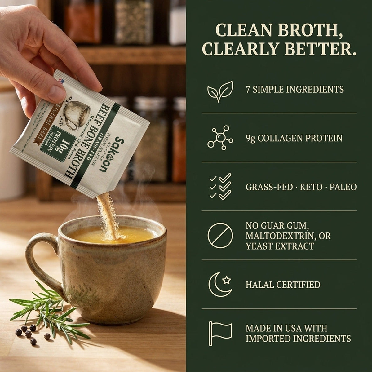 Grass-Fed Beef Bone Broth Powder