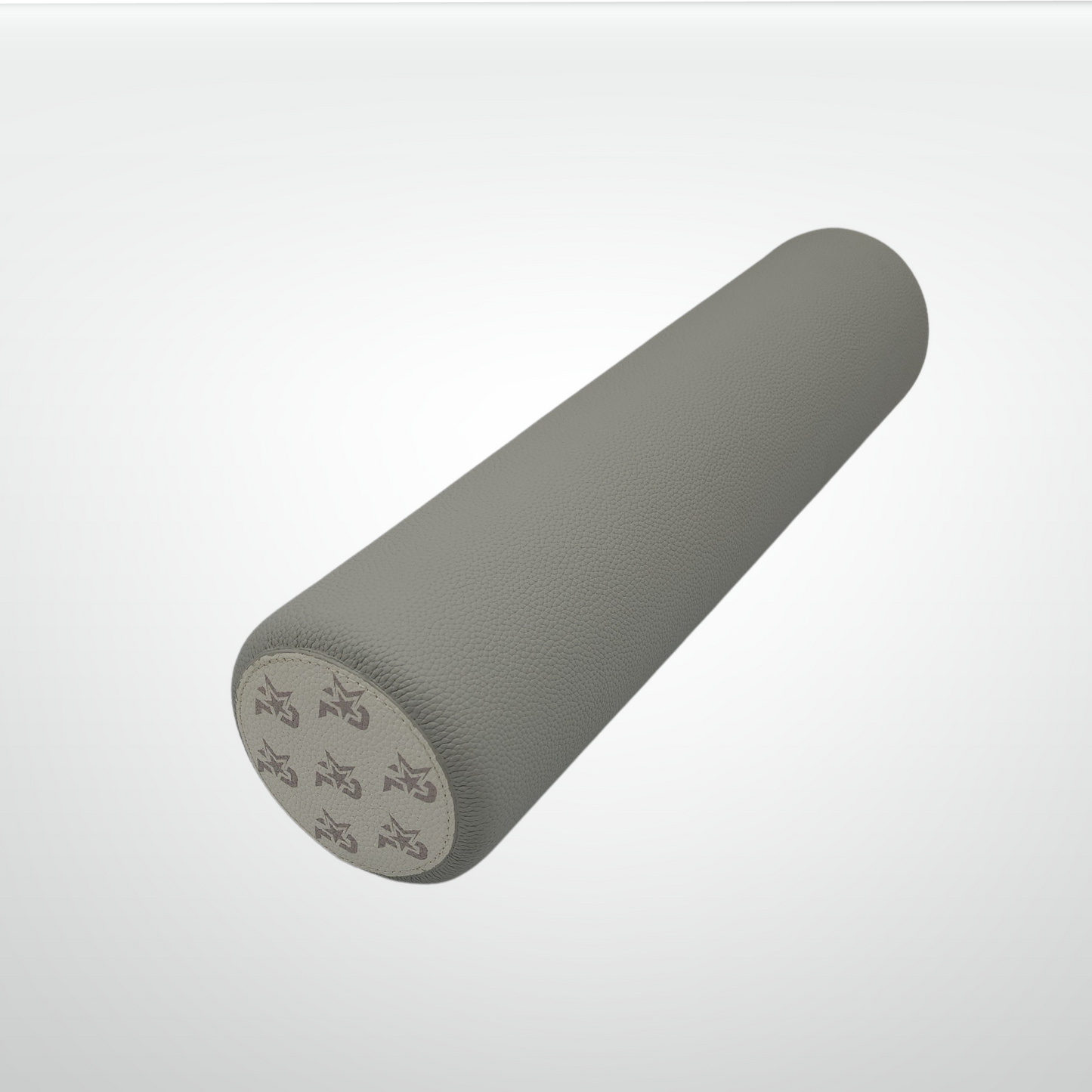 Rodillo de corcho para estiramiento y masaje envuelto en cuero I AM