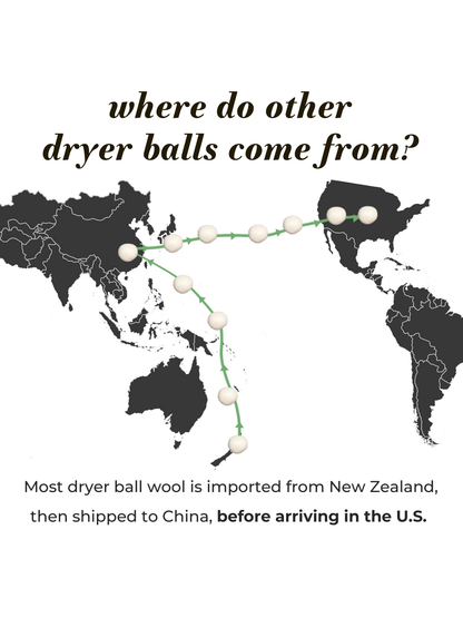 Jumbo Wool Dryer Balls ( 3 pack )