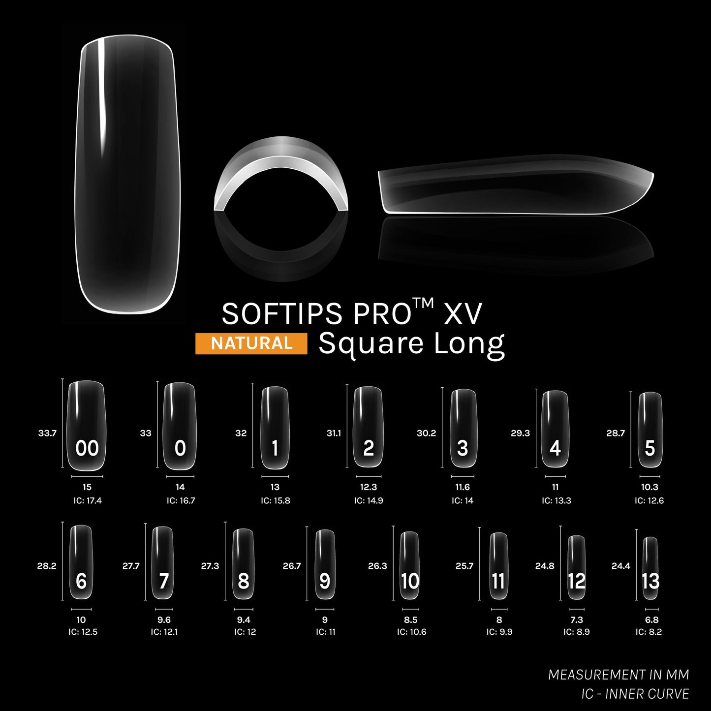 SOFTIPS PRO™ XV NATURAL - SQUARE LONG