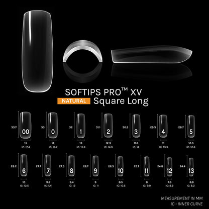 SOFTIPS PRO™ XV NATURAL - SQUARE LONG