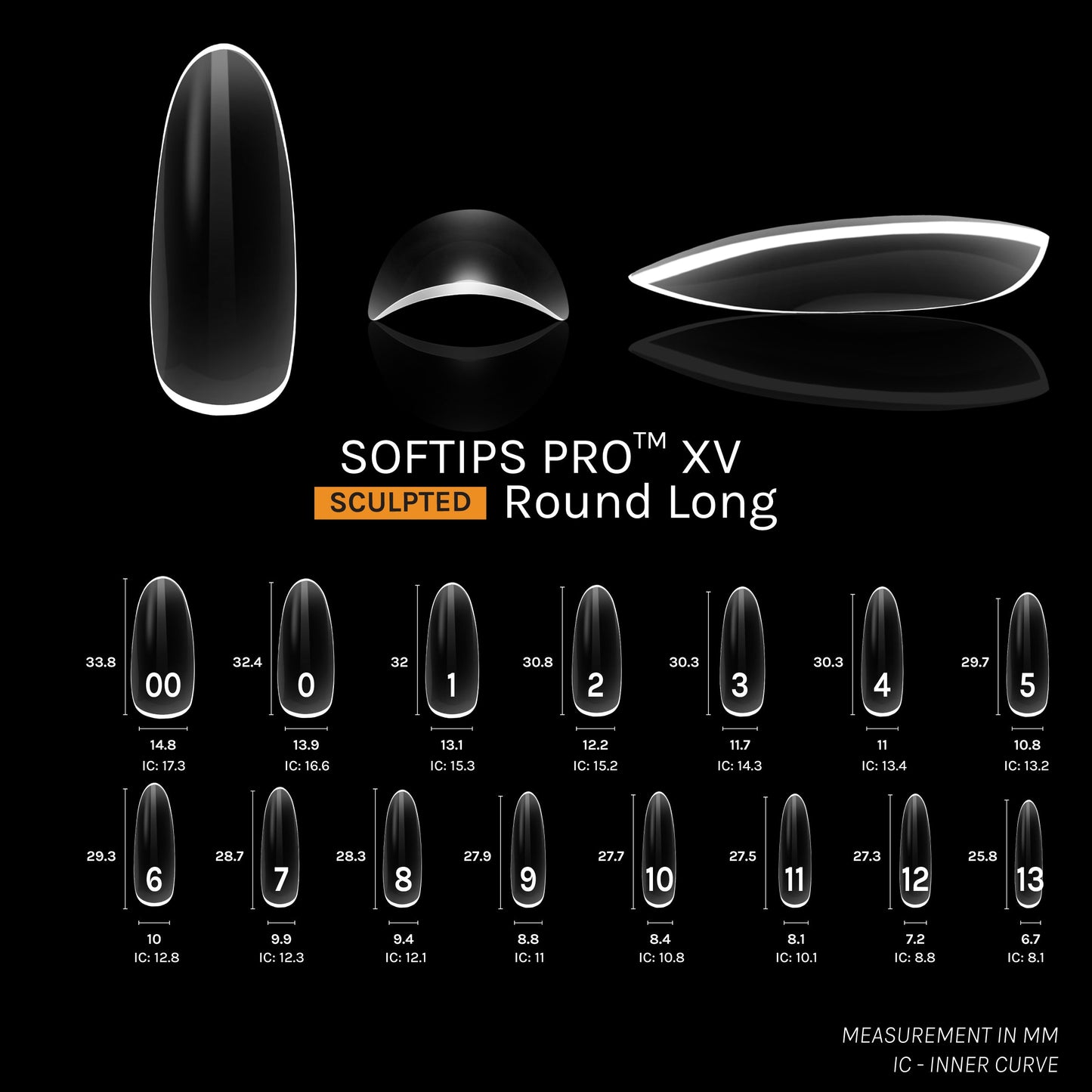 SOFTIPS PRO™ XV SCULPTED - ROUND LONG