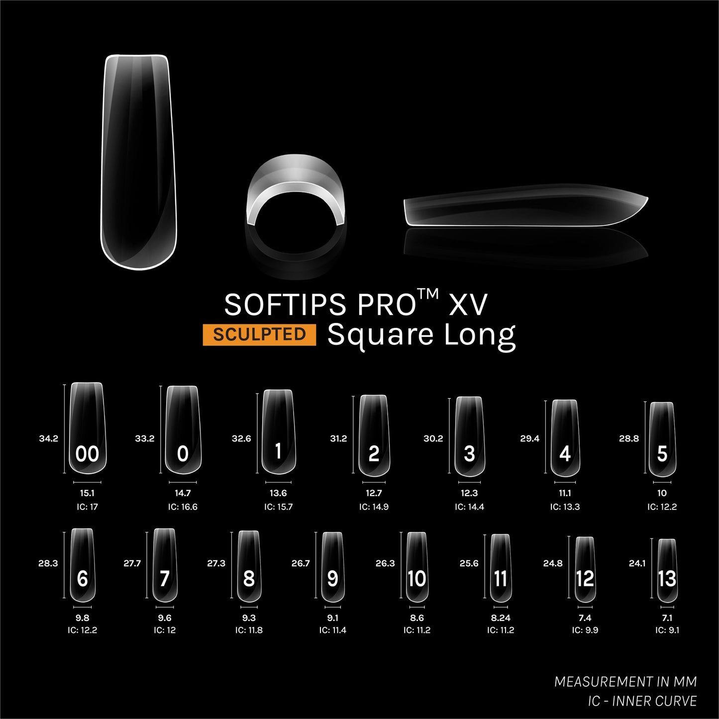 SOFTIPS PRO™ XV SCULPTED - SQUARE LONG
