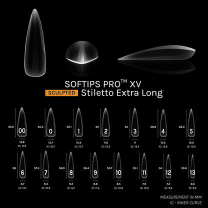 SOFTIPS PRO™ XV SCULPTED - STILETTO XL