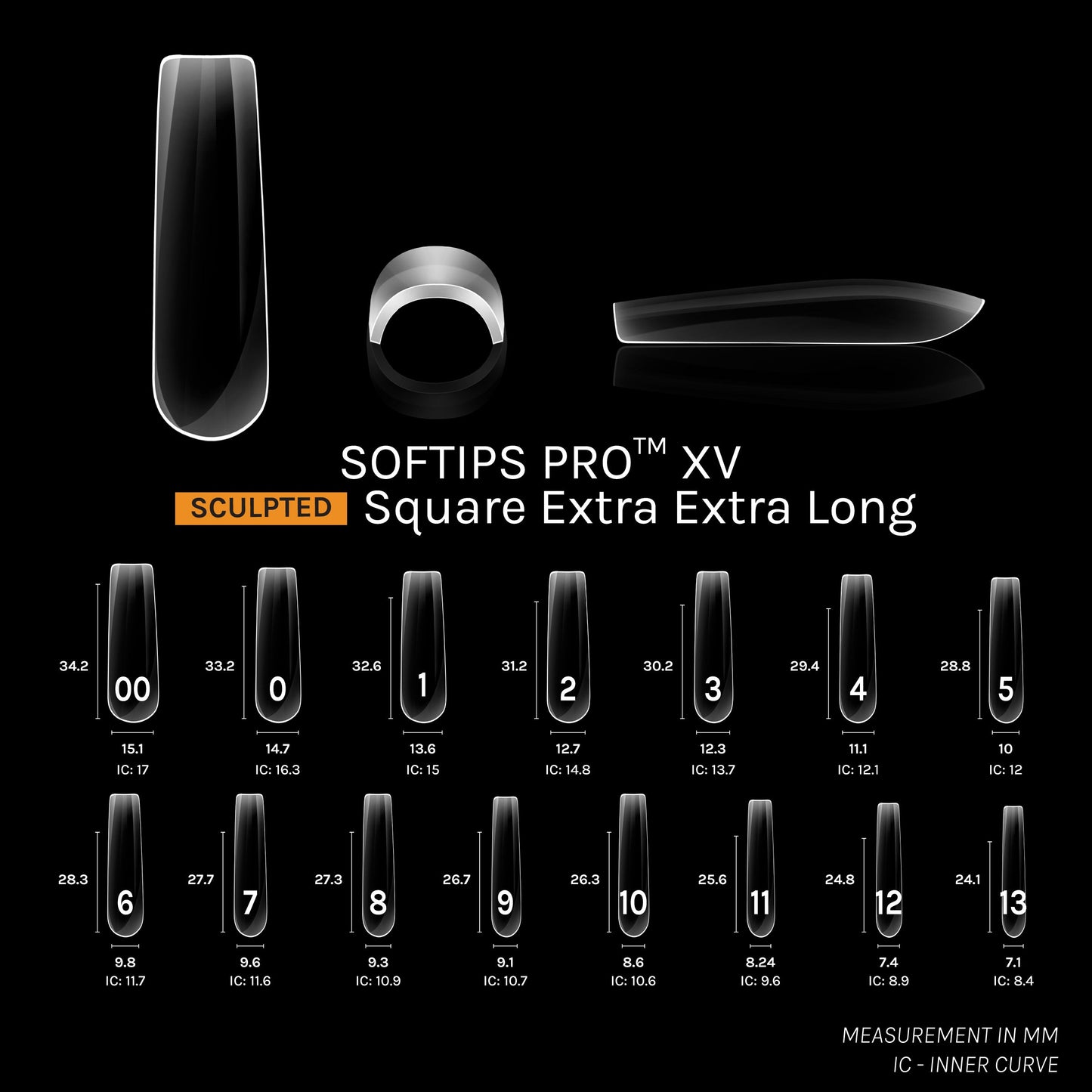 SOFTIPS PRO™ XV SCULPTED - SQUARE XXL