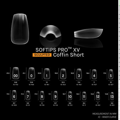 SOFTIPS PRO™ XV SCULPTED - COFFIN SHORT