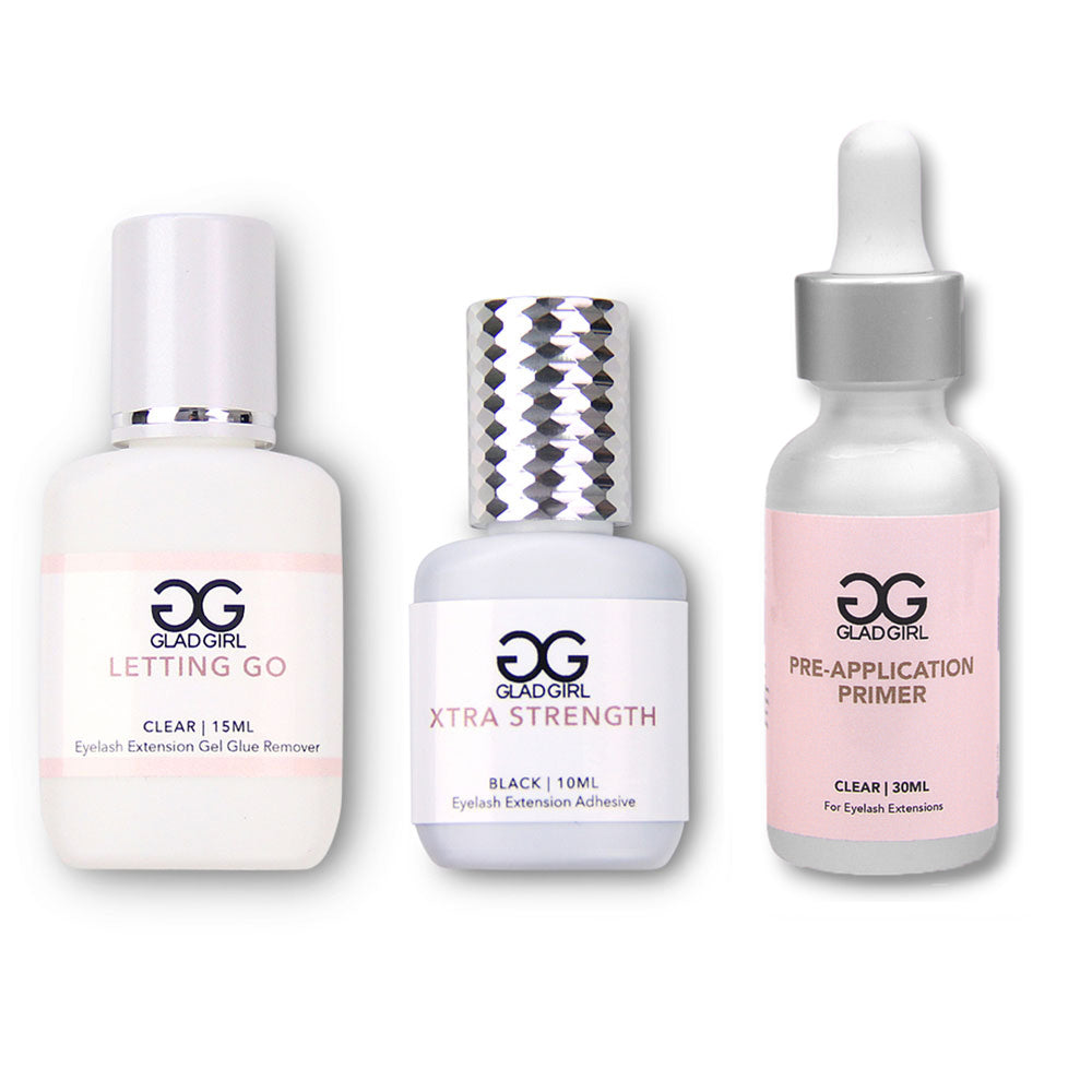 Xtra Strength Eyelash Extension Glue + Remover/Primer Combo