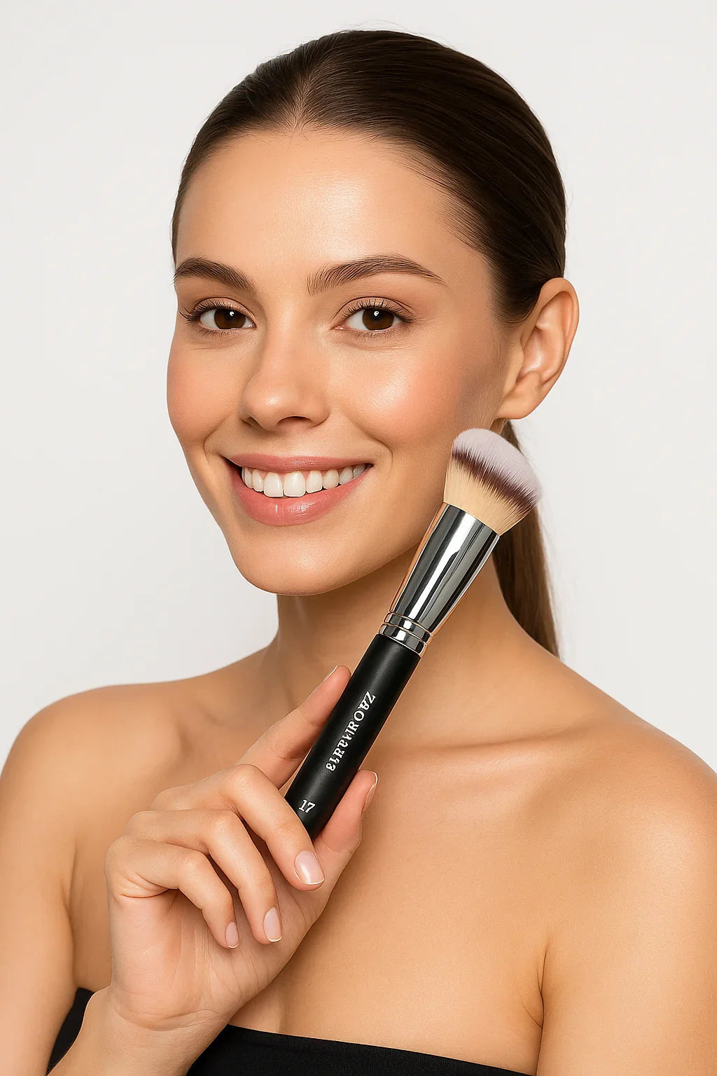 ANGLED ROUNDED FOUNDATION BRUSH