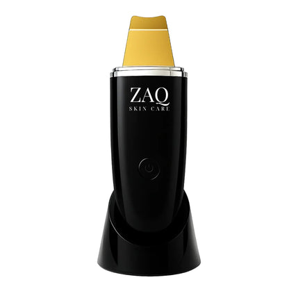 ZAQ CLNS 24K Gold Ultrasonic Skin Scrub Spatula with Built-In Mist Spray