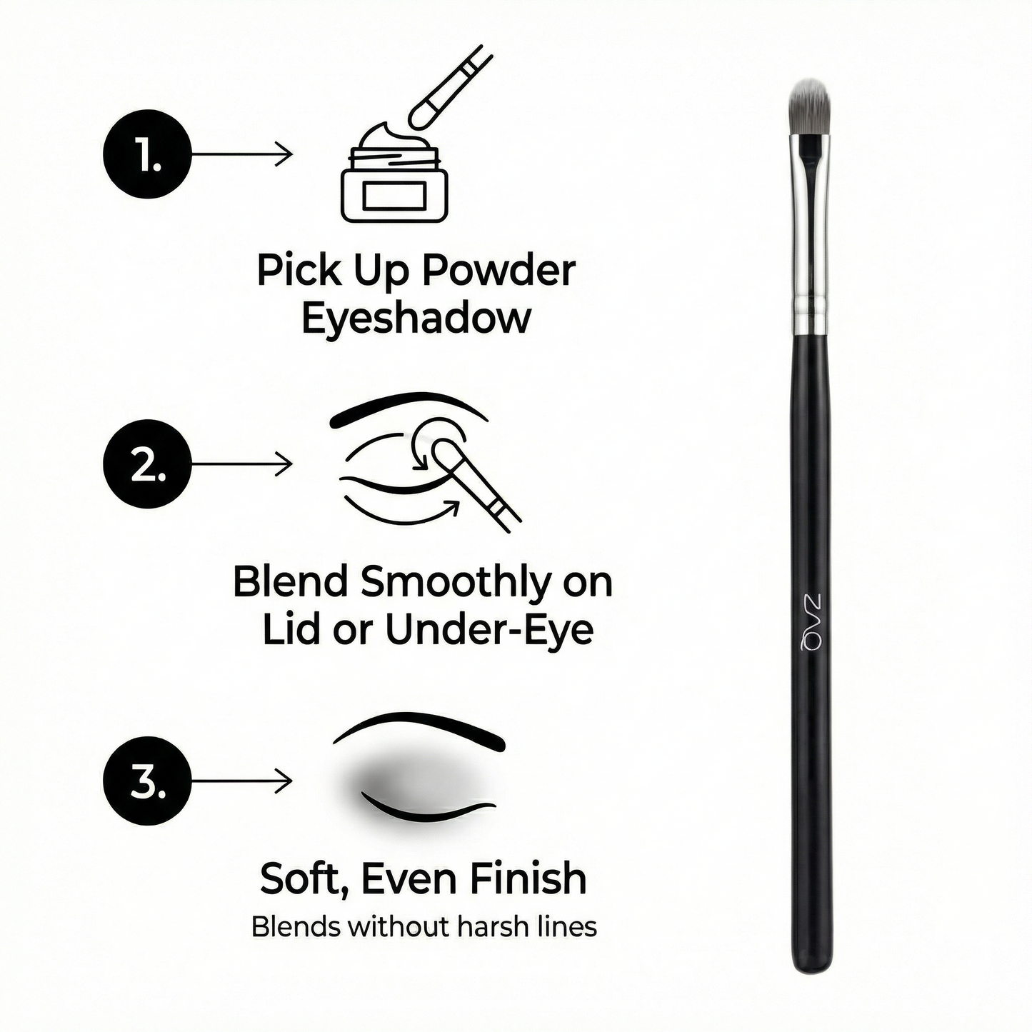 Pincel para sombras de ojos