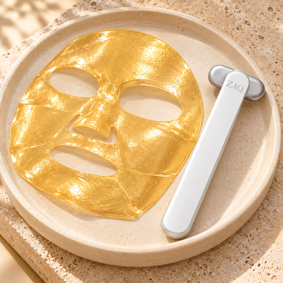 ZAQ ZAYN 2.0 Facial Wand + 24K Gold Hydrogel Face Mask Bundle