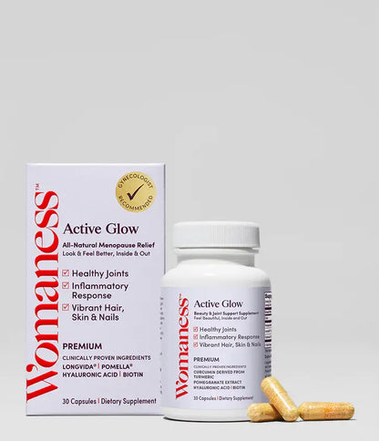 Womaness - Active Glow - Beauty & Joint Support Supplement: 30 capsules