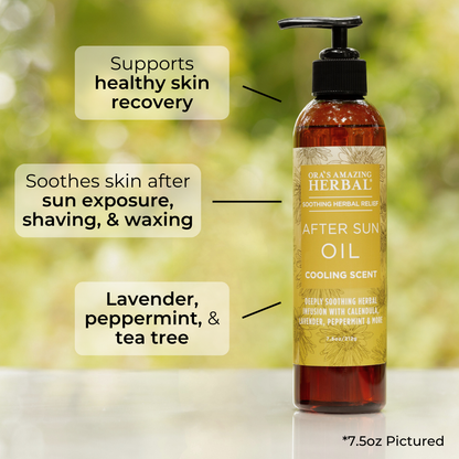Aceite para después del sol y afeitado