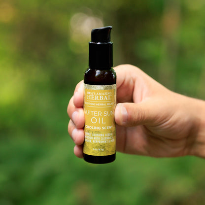 Aceite para después del sol y afeitado