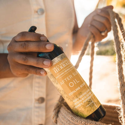 Aceite para después del sol y afeitado