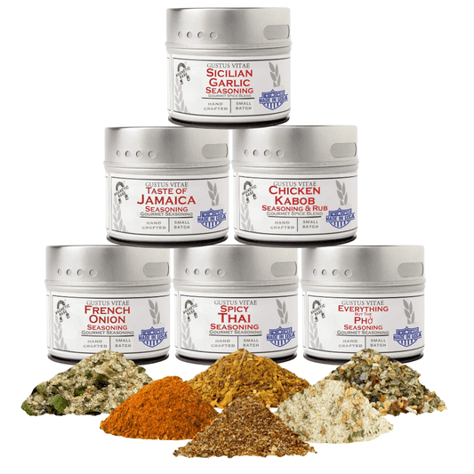 Global Chicken Air Fryer Seasoning Set - Artisanal Spice Blends Six Pack