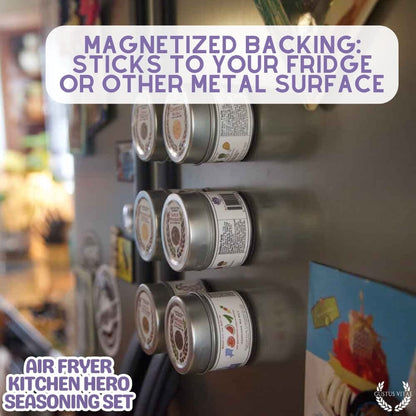 Air Fryer Kitchen Hero Seasoning Set - Artisanal Spice Blends Six Pack