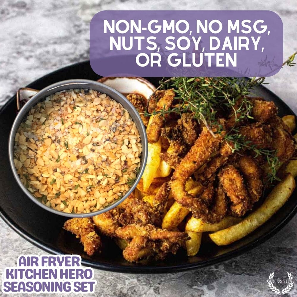 Air Fryer Kitchen Hero Seasoning Set - Artisanal Spice Blends Six Pack