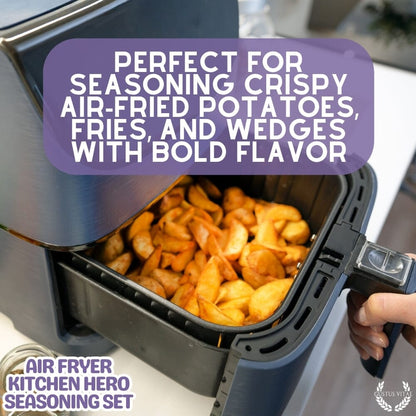 Air Fryer Kitchen Hero Seasoning Set - Artisanal Spice Blends Six Pack