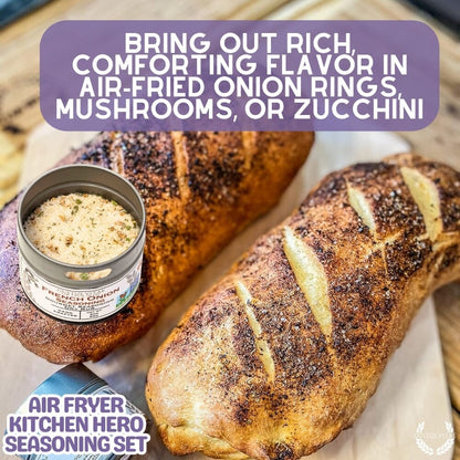 Air Fryer Kitchen Hero Seasoning Set - Artisanal Spice Blends Six Pack