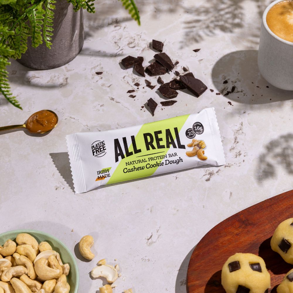 Barritas de proteína de masa de galleta de anacardos 50 g x 12 barritas