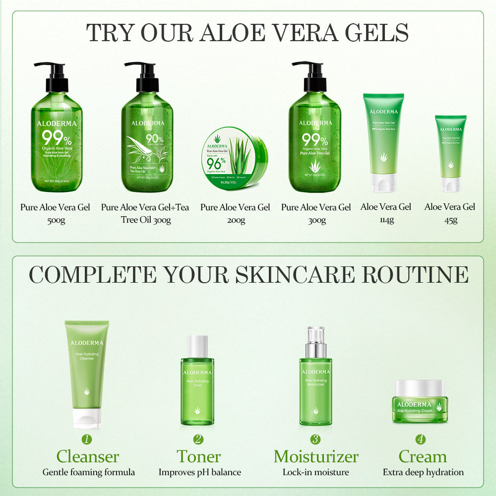Pure Aloe Vera Gel + Tea Tree Oil