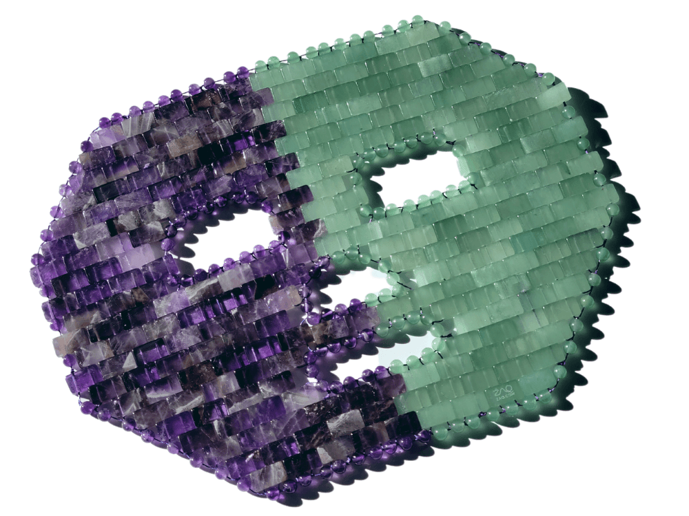 AMETHYST CLARITY + JADE BALANCING FACE MASK - Handmade