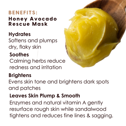 Honey Avocado Rescue Mask