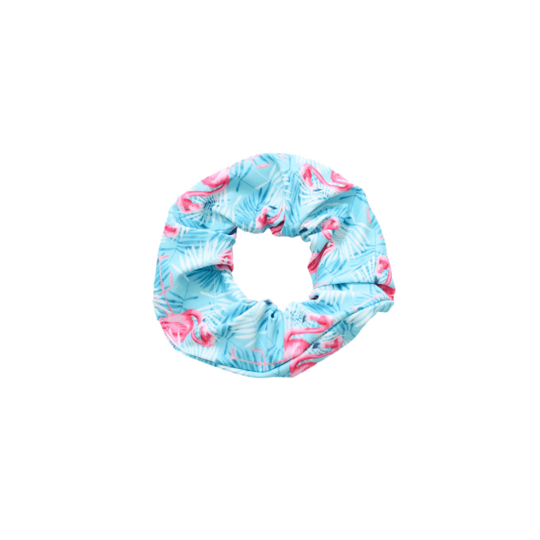 Aqua Flamingo Scrunchie | Daily Health & Beauty