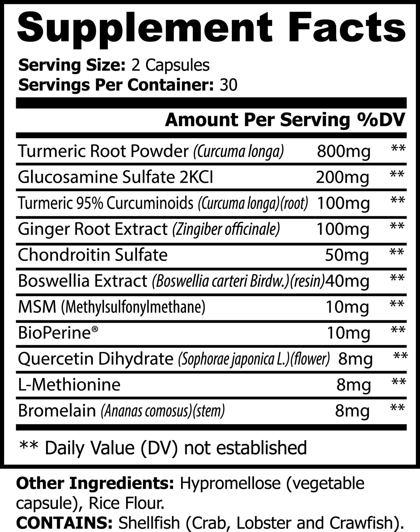 Arthrex Platinum Turmeric | Joint & Motion Health Capsules | 60 Count