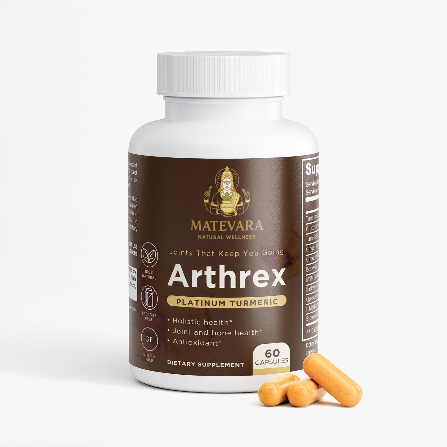 Arthrex Platinum Turmeric | Joint & Motion Health Capsules | 60 Count