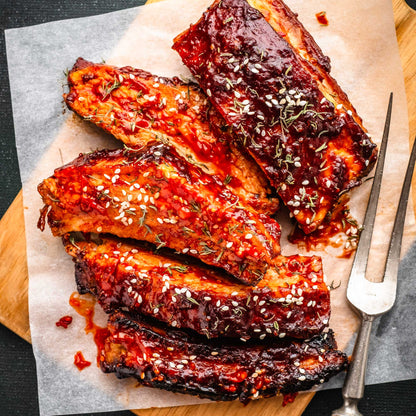 Small Batch Sticky Asian Baby Back Ribs – Pasture Raised 2-Rack BBQ Bundle |  4lbs
