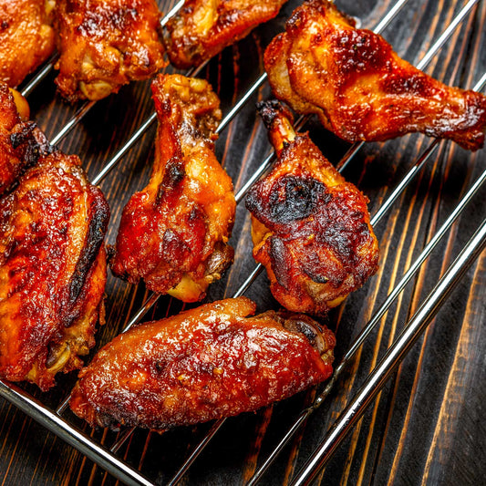 Slow Smoked BBQ Chicken Wings – Naked, Lemon Pepper or Garlic Parmesan