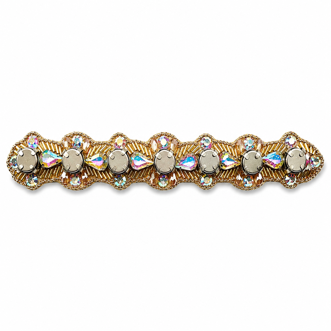 Pulsera magnética flexible con soporte para alfileres y maquillaje