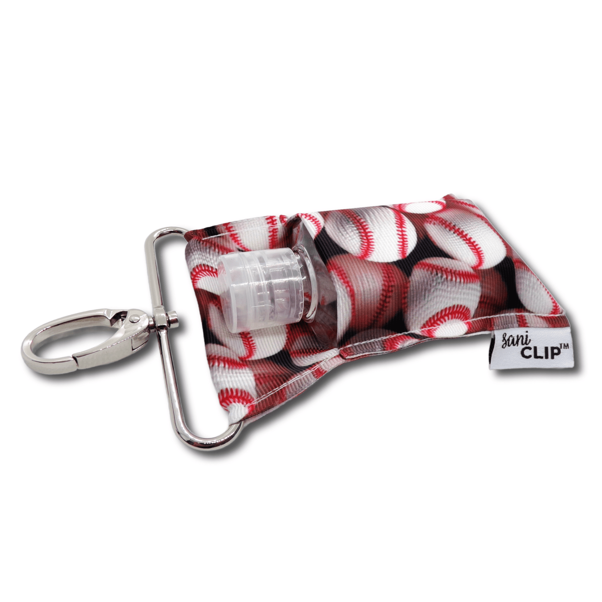 Baseballs SaniClip Hand Sanitizer Holder - made to order | Daily Health & Beauty